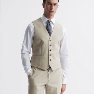 Reiss Beige Men's Vest